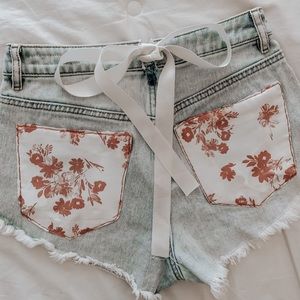 ADORBALE festival jean shorts